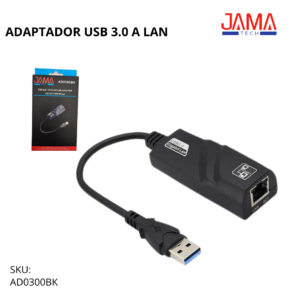 ADAPTADOR USB 3.0 A LAN JAMATECH